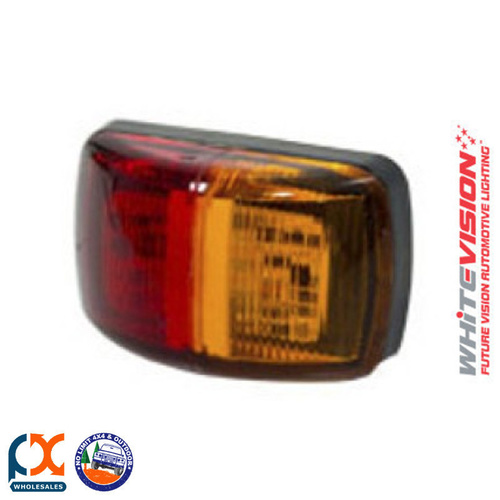 SM62RALED 62 Series Side Marker 9-33V Red / Amber (Red/Amber Lens) 0.5M