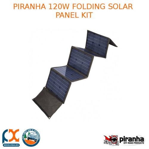 PIRANHA 120W FOLDING SOLAR PANEL KIT