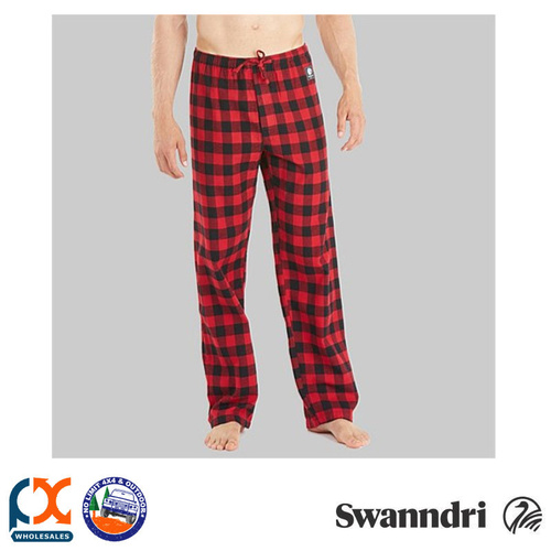SWANNDRI MEN'S COTTON WESTEND SLEEP PANT [Colour: Red Black Check] [Size: XS]