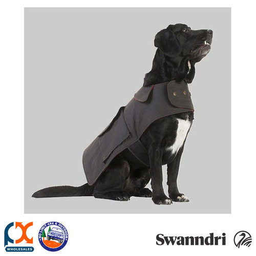 SWANNDRI HUNTER OILSKIN DOG COAT [Colour: Brown] [Size: XS]
