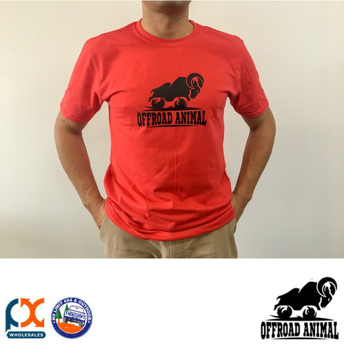 OFFROAD ANIMAL RED T-SHIRT - SMALL
