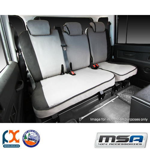 MSA SEAT COVERS FITS TOYOTA LANDCRUISER PRADO SECOND ROW 60/40 SPLIT - TLP11