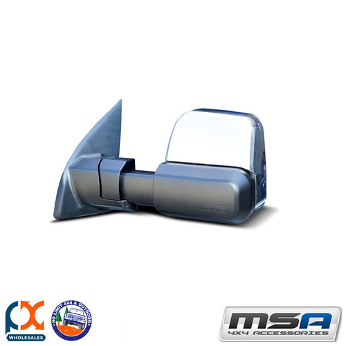 MSA 4X4 TOWING MIRROR (CHROME ELECTRIC) FITS TOYOTA LANDCRUISER LC200 07-CURRENT