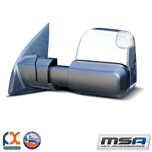 MSA 4X4 TOWING MIRROR (CHROME ELECTRIC INDICATORS) FITS TOYOTA LC200 SS 2007-C