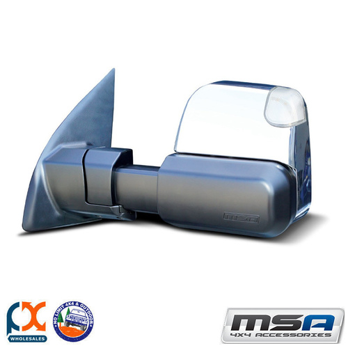 MSA 4X4 TOWING MIRROR (CHROME HEATED ELECTRIC) FITS TOYOTA LC200 SERIES 2007-C