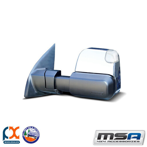 MSA 4X4 TOWING MIRROR FITS TOYOTA LCR LC200 SS (CHROME ELECTRIC INDICATORS) 07-C