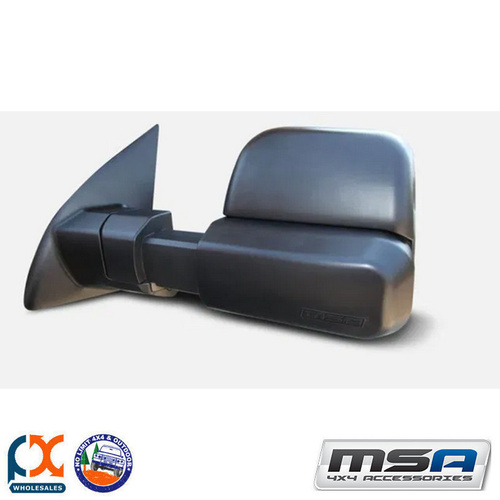MSA 4X4 TOWING MIRRORS (BLACK)FITS ISUZU DMAX 2012-CURRENT
