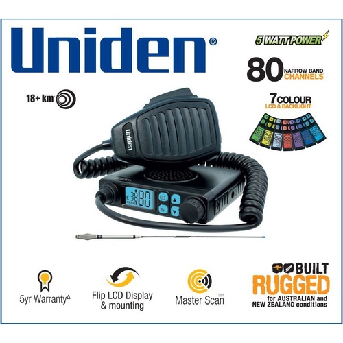 UNIDEN UHF TRANSCEIVERS UH8010S+ANT UHF RADIO