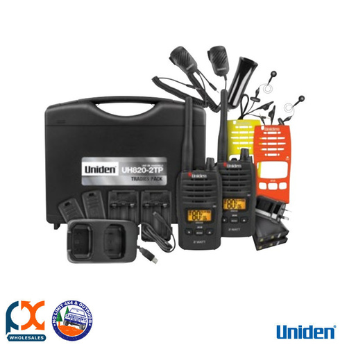 UNIDEN UHF & TRANSCEIVERS UH820S-2TP TRADIES PACK